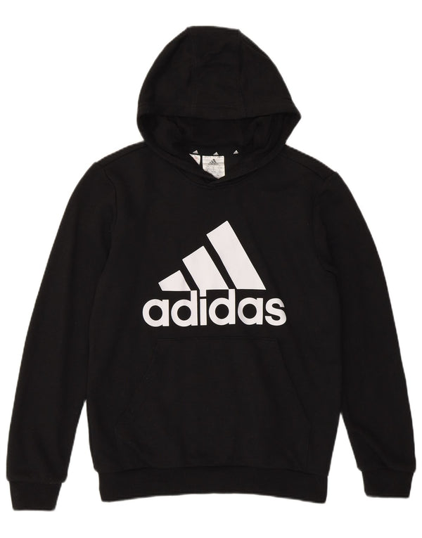 Adidas Jungen Graphic Hoodie Pullover 11–12 Jahre, schwarze Baumwolle