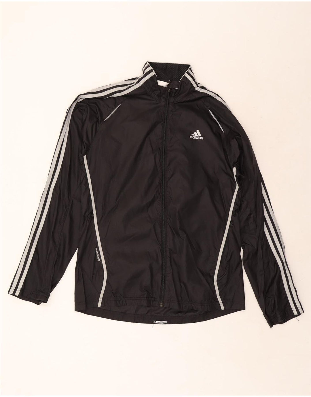 Adidas Herren Regenjacke UK 38 Medium Schwarz Polyester