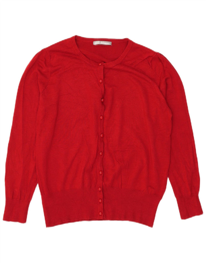 Marks & Spencer Damen Strickjacke UK 18 XL Rote Viskose