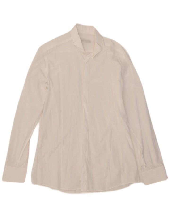 Carlo Pignatelli Herrenhemd Größe 38 15 Mittelweißes Polyester