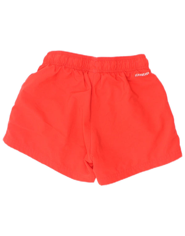 Adidas Sportshorts für Jungen, 9–10 Jahre, rotes Polyester