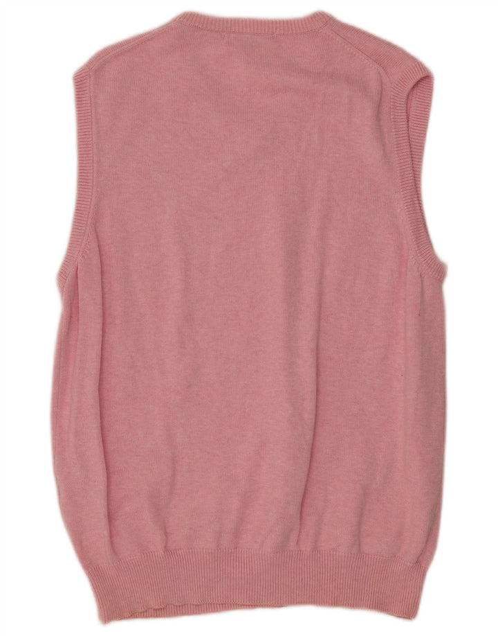 Gant Herren Weste Tank Top XL Rosa Baumwolle