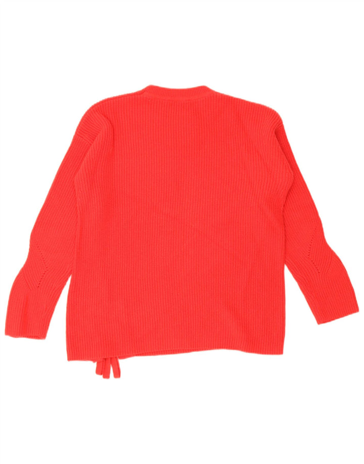 Tommy Hilfiger Damen-Pullover, übergroß, Rundhalsausschnitt, Gr. 10, Größe S, Rot