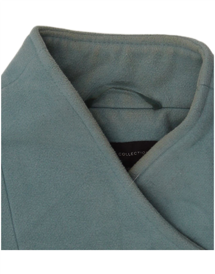 Marks & Spencer Damen Loose Fit Mantel UK 18 XL Blau Polyester