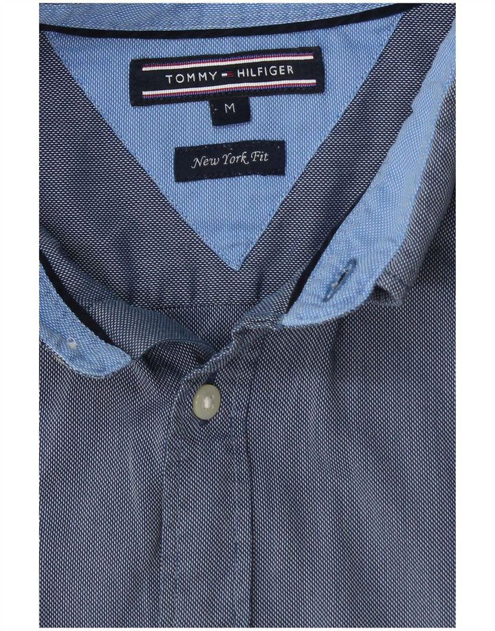 TOMMY HILFIGER Mens Shirt Medium Blue Spotted