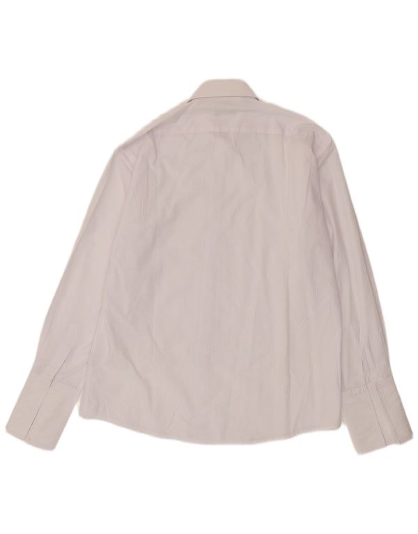 Pierre Cardin Mens Formal Shirt Size 39 15 1/2 SMedium White Cotton