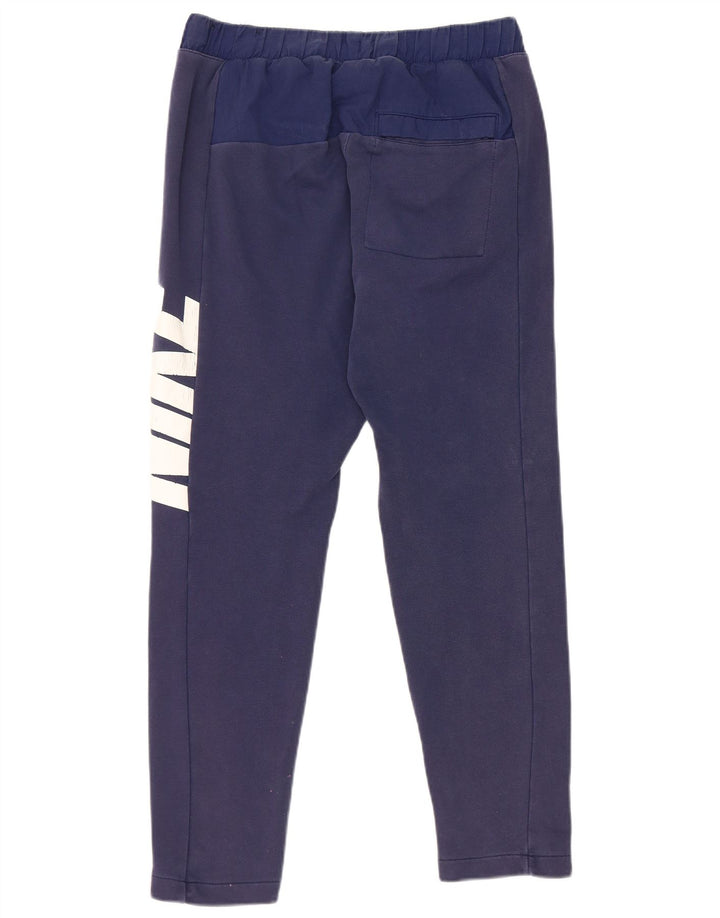Nike Herren-Trainingshose mit Grafik, Größe S, marineblau, Baumwolle