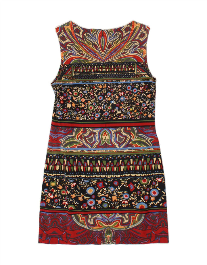 DESIGUAL Womens Abstract Pattern Sheath Dress EU 36 Small Multicoloured Vintage Desigual and Second-Hand Desigual from Messina Hembry 