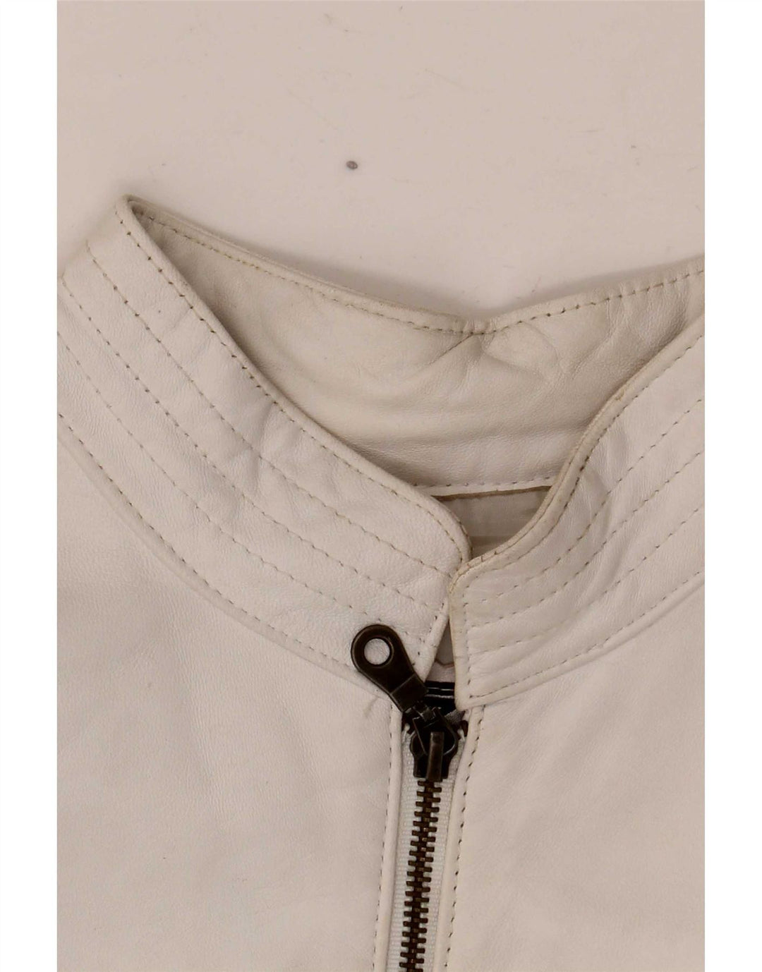Schegge Damen Leder Racer Jacke IT 52 2XL Weiß
