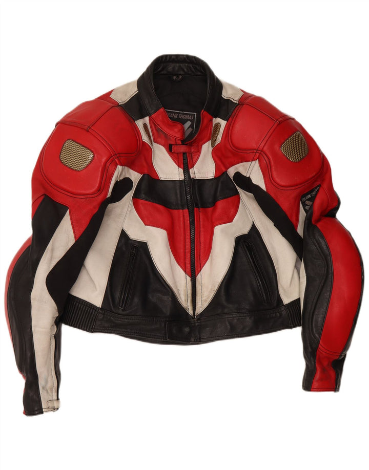 Frank Thomas Damen Racer-Jacke IT 46 Large Mehrfarbiger Farbblock