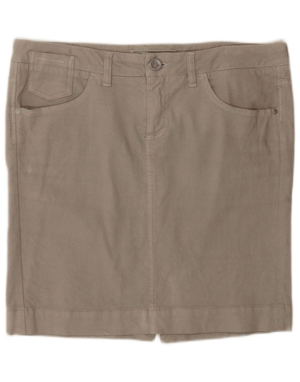 Murphy & Nye Womens Mini Denim Skirt W31 Medium Grey Cotton