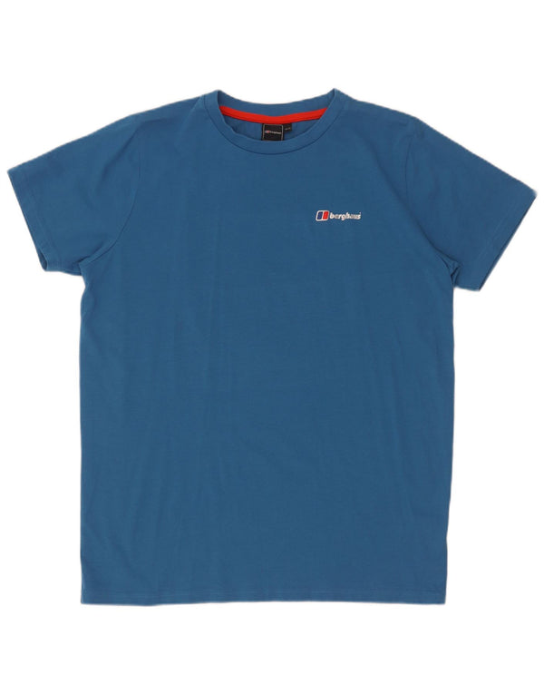 Berghaus Grafik-T-Shirt für Jungen, 14–15 Jahre, blaue Baumwolle