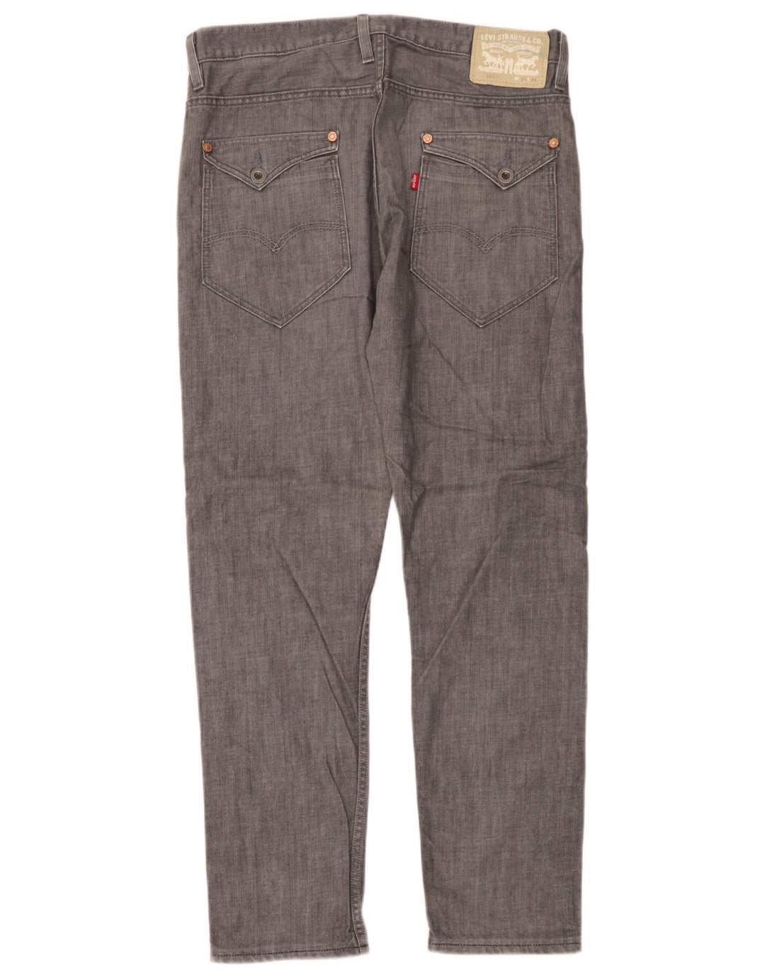 Levi's Herren 508 Tapered Jeans W34 L32 Graue Baumwolle