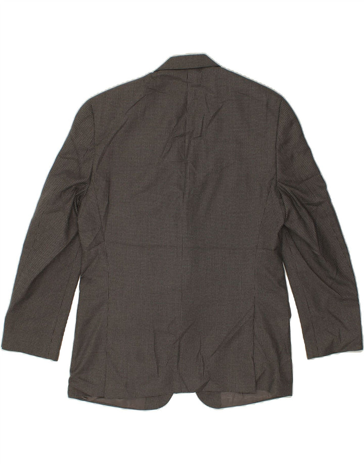 MICHAEL KORS Mens 2 Button Blazer Jacket UK 42 XL Grey Houndstooth Vintage Michael Kors and Second-Hand Michael Kors from Messina Hembry 