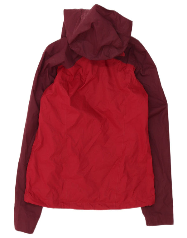 The North Face Damen-Regenjacke mit Kapuze, UK 6, XS, Burgunderrot, Farbblock