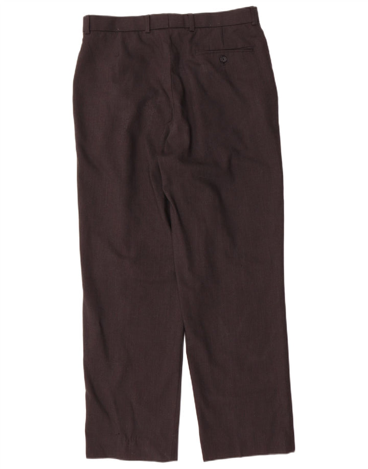 Marks & Spencer Herren-Anzughose mit Pegged-Anzug, W32, L29, braune Wolle