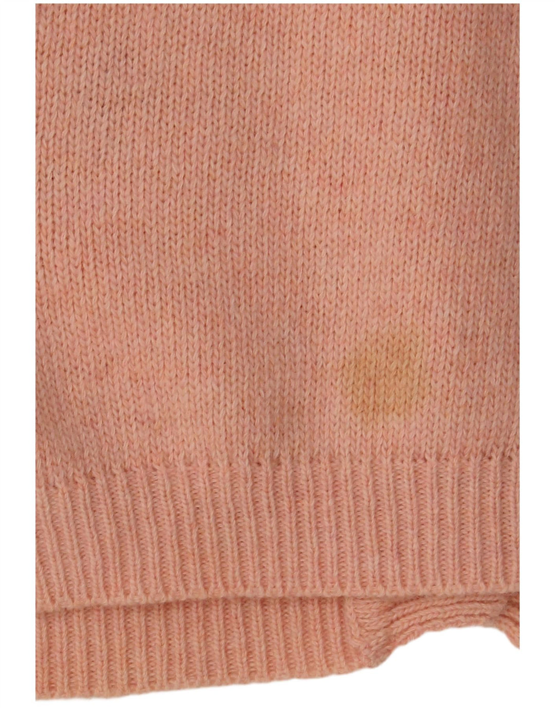 VINTAGE Damen Strickjacke Pullover UK 16 Große rosa geblümte Wolle