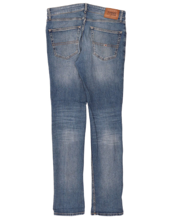 Tommy Hilfiger Damen Scanton Slim Jeans W32 L34 Blaue Baumwolle