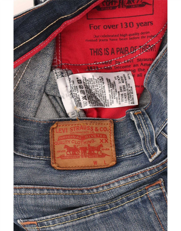 Levi's Herren 506 Denim Shorts W31 Mittelblaue Baumwolle