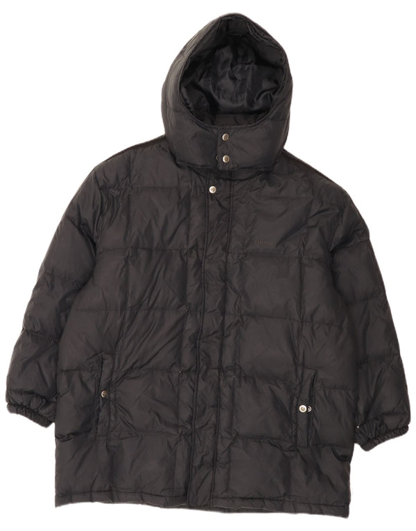 Geox Herren Respira Hooded Wattierte Jacke UK 42 XL Marineblau Polyamid