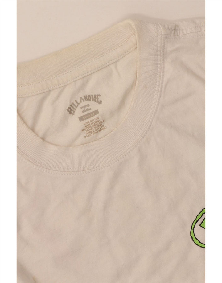 Billabong Herren-T-Shirt mit Grafik, Größe S, weiße Baumwolle