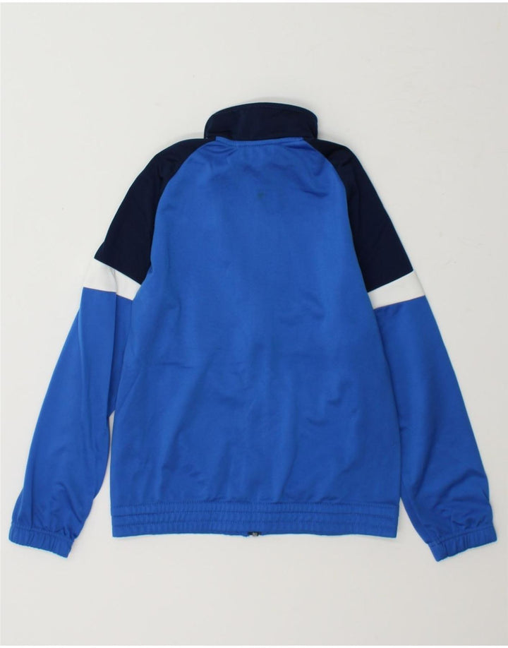 ADIDAS Boys Tracksuit Top Jacket 9-10 Years Blue Colourblock Polyester Vintage Adidas and Second-Hand Adidas from Messina Hembry 