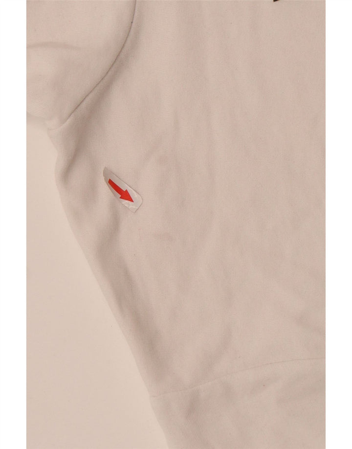 Levi's Damen-Pullover mit übergroßem Kapuzenpullover, UK 14, mittelweiße Baumwolle