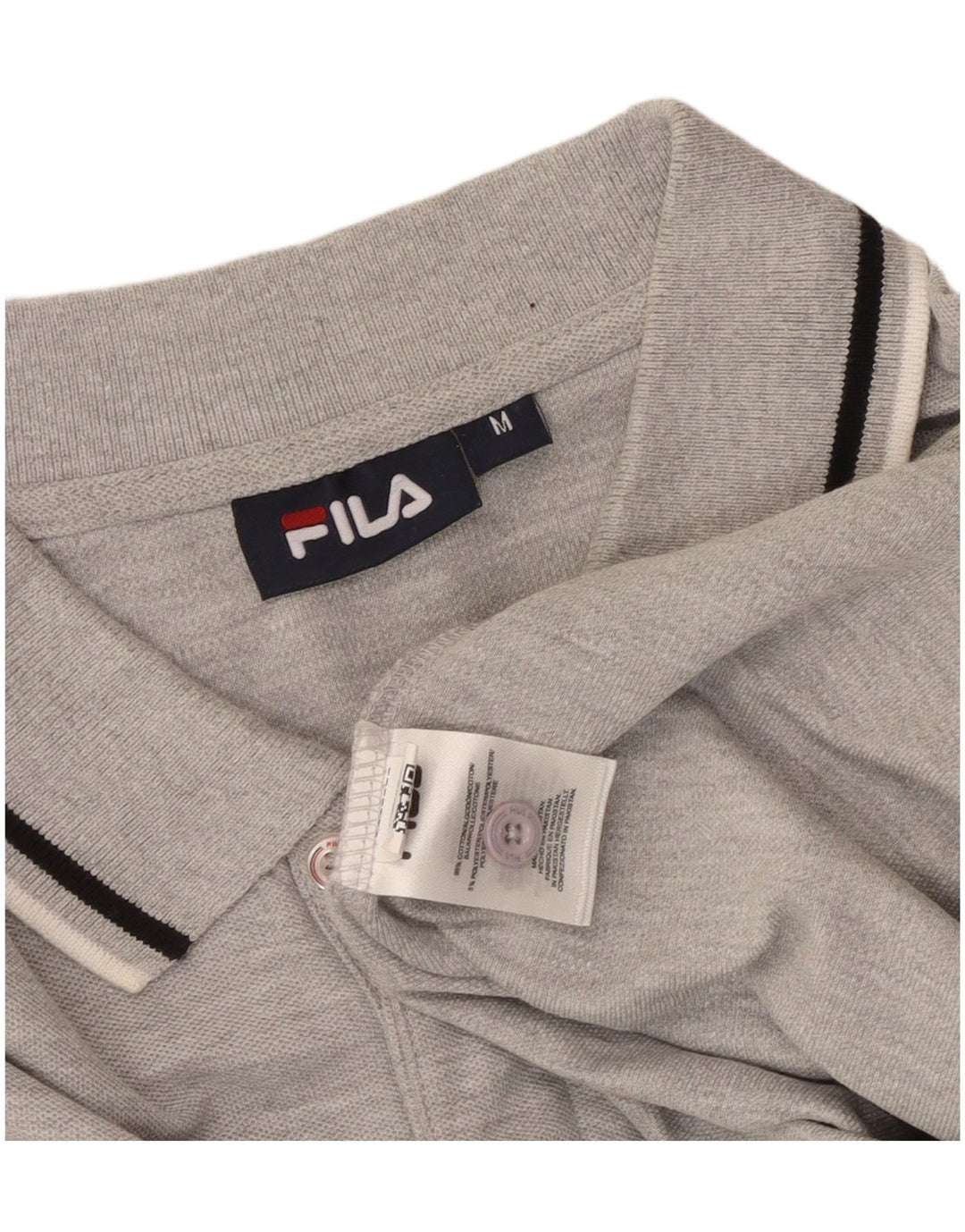 FILA Herren-Poloshirt aus mittelgrauer Baumwolle