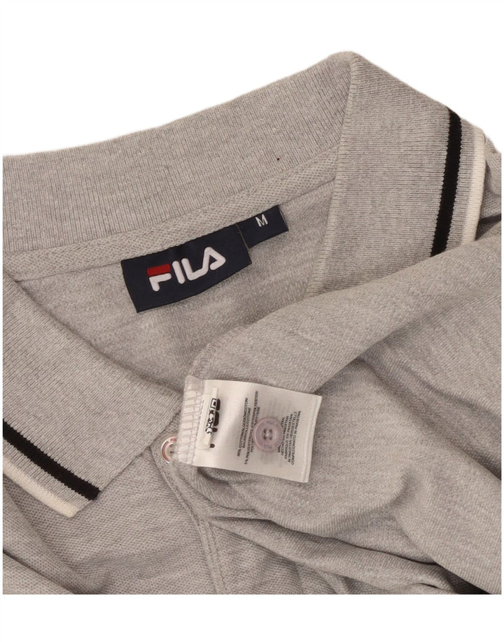 FILA Herren-Poloshirt aus mittelgrauer Baumwolle