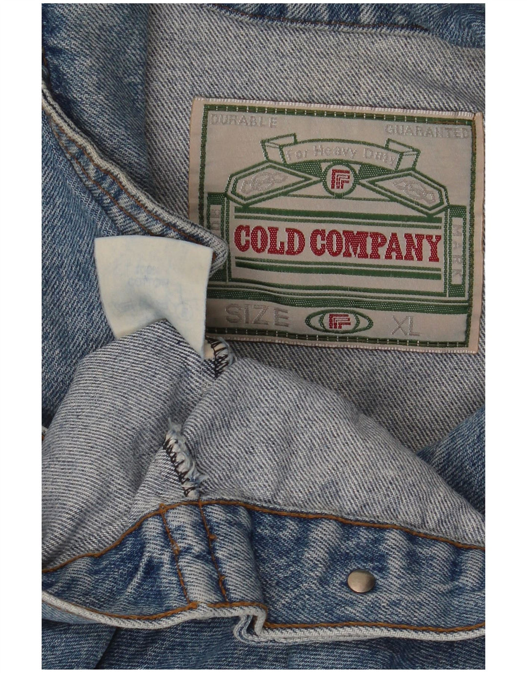 Vintage Herren Jeansjacke UK 42 XL Blaue Baumwolle