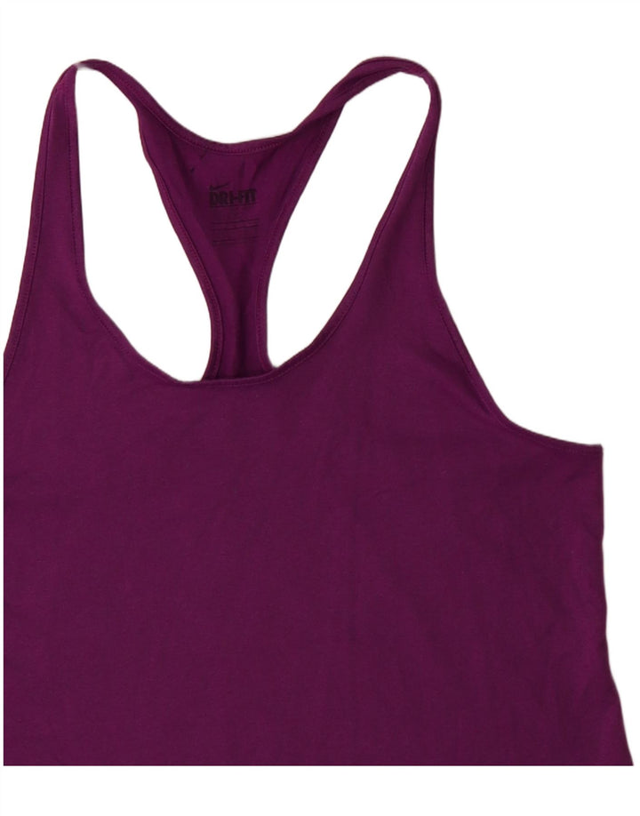 NIKE Damen Dri Fit Weste Top UK 8 Small Lila