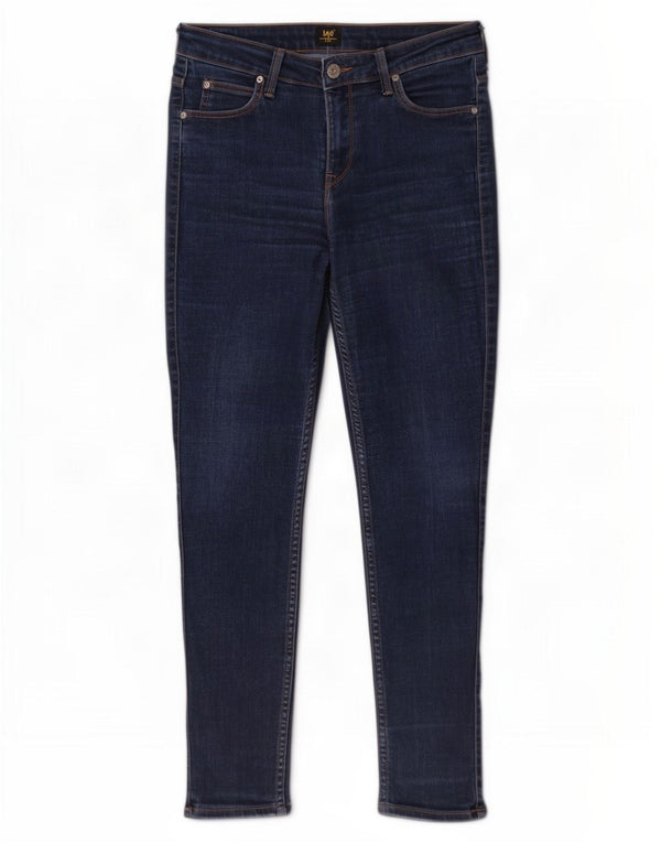 Lee Damen Scarlett Skinny Jeans W31 L27 Marineblaue Baumwolle