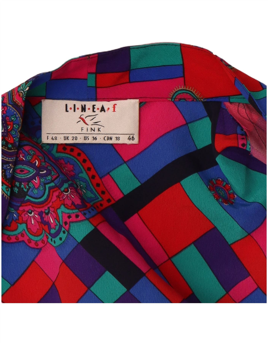 Linea Womens Longline Cardigan Top UK 20 2XL Mehrfarbig Geometrisch