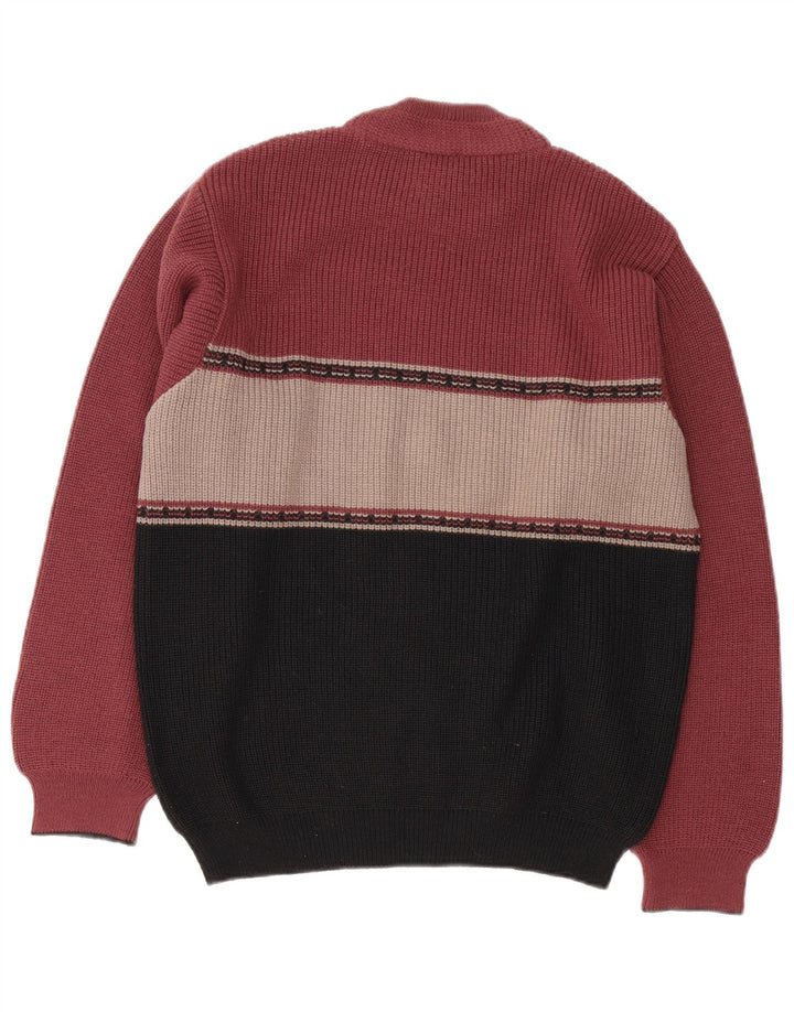 Rollkragenpullover für Herren von Stefanel, mittelgroß, mehrfarbig, Farbblock