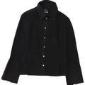 Versace Damen formelles Hemd UK 10 Small Schwarz
