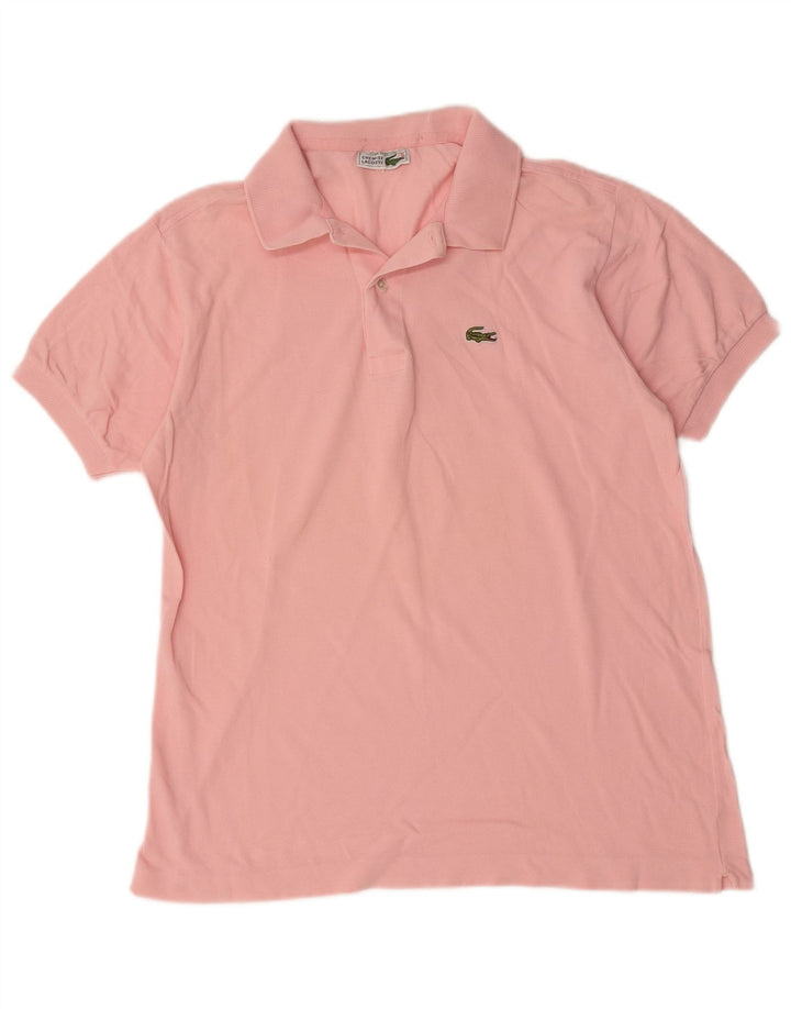Lacoste Herren-Poloshirt, Größe 5, groß, rosa Baumwolle