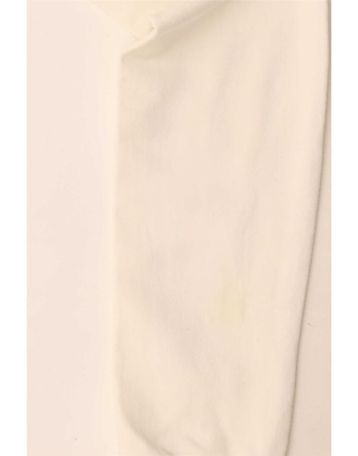 Calvin Klein Jeans Damen-Trainingsanzug-Oberteiljacke UK 12 Medium Off White