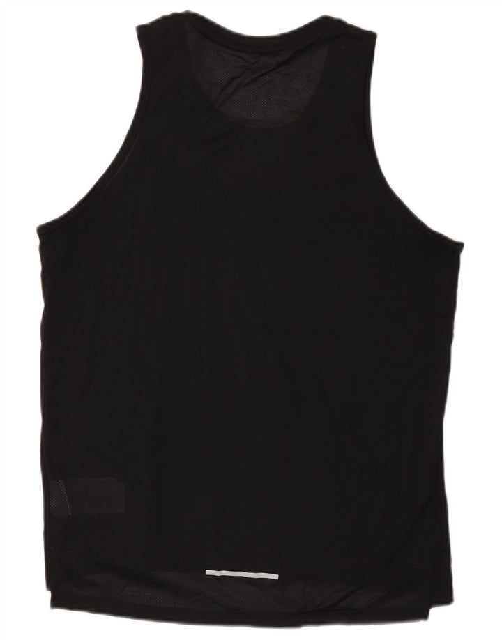 Nike Damen Dri Fit Weste Top UK 14 Medium Schwarz Polyester