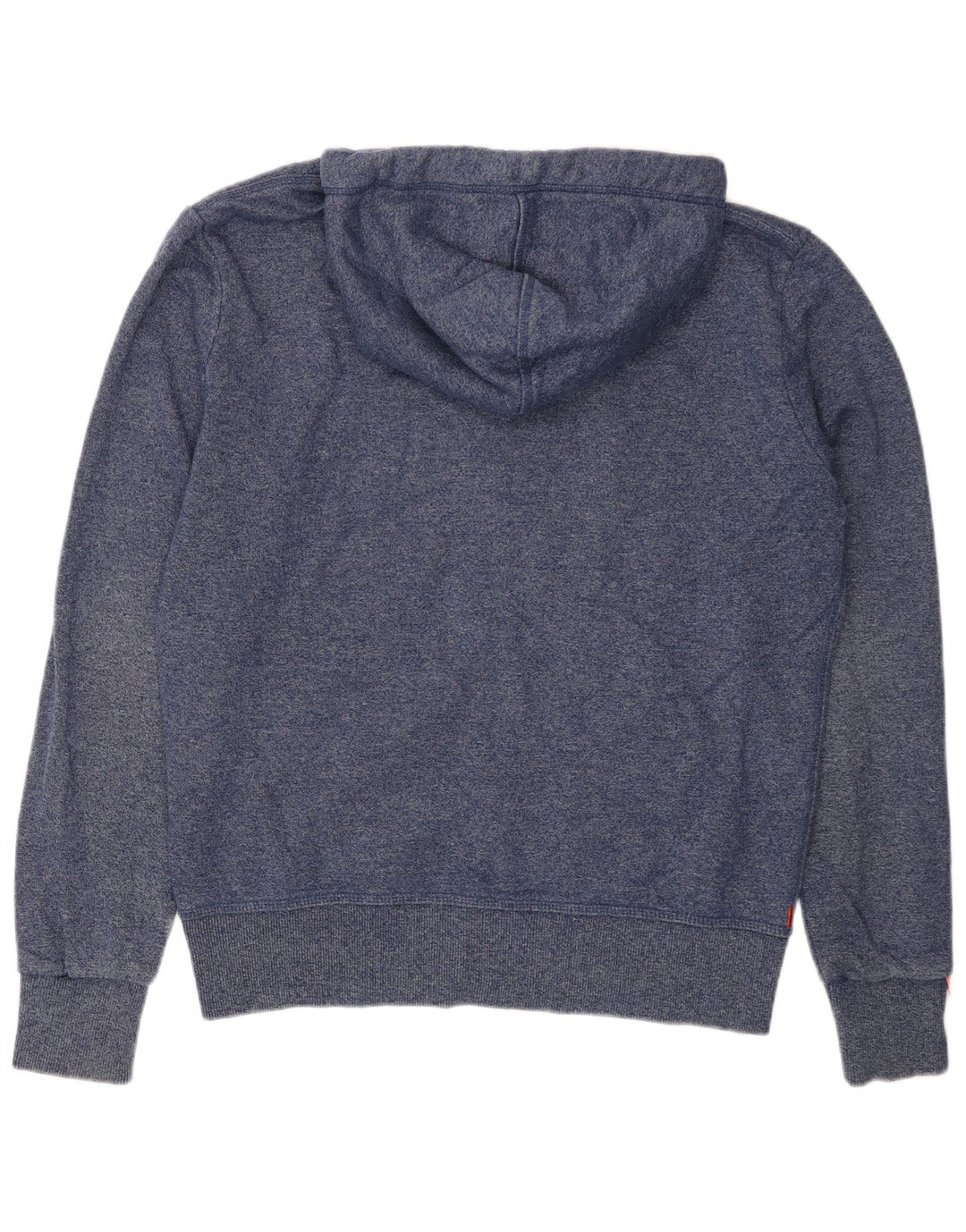SUPERDRY Herren-Kapuzenpullover mit Reißverschluss, XL, marineblau gesprenkelte Baumwolle