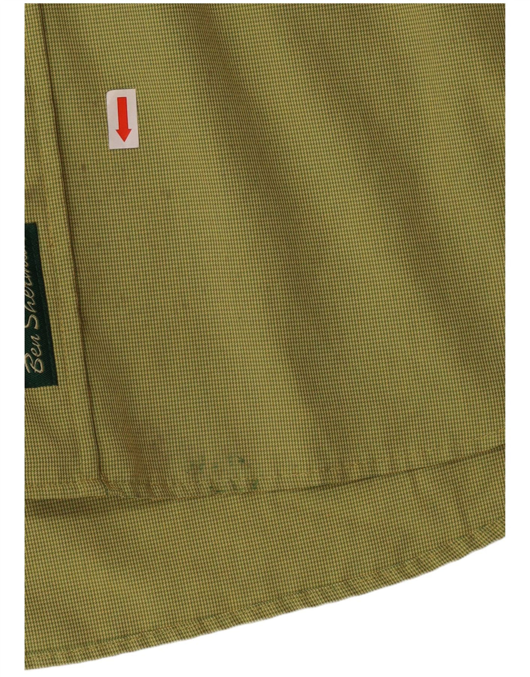 BEN SHERMAN Herrenhemd XL Grüner Hahnentritt