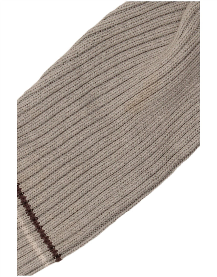 Kickers Herren-Pullover mit Rundhalsausschnitt aus mittelgrauer Colourblock-Baumwolle