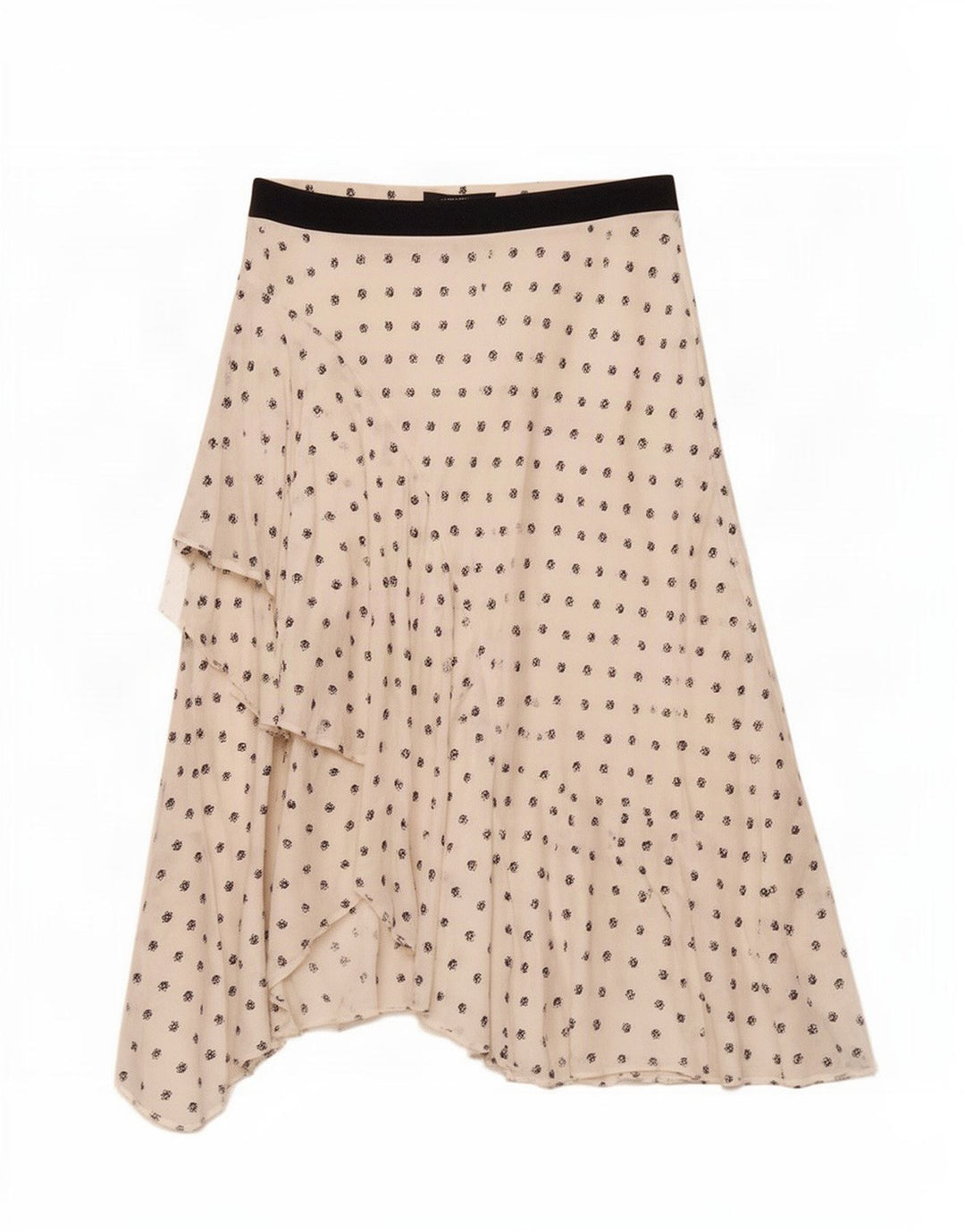 Marks & Spencer Damen Asymmetrischer Rock UK 12 Medium W30 Weiß geblümt