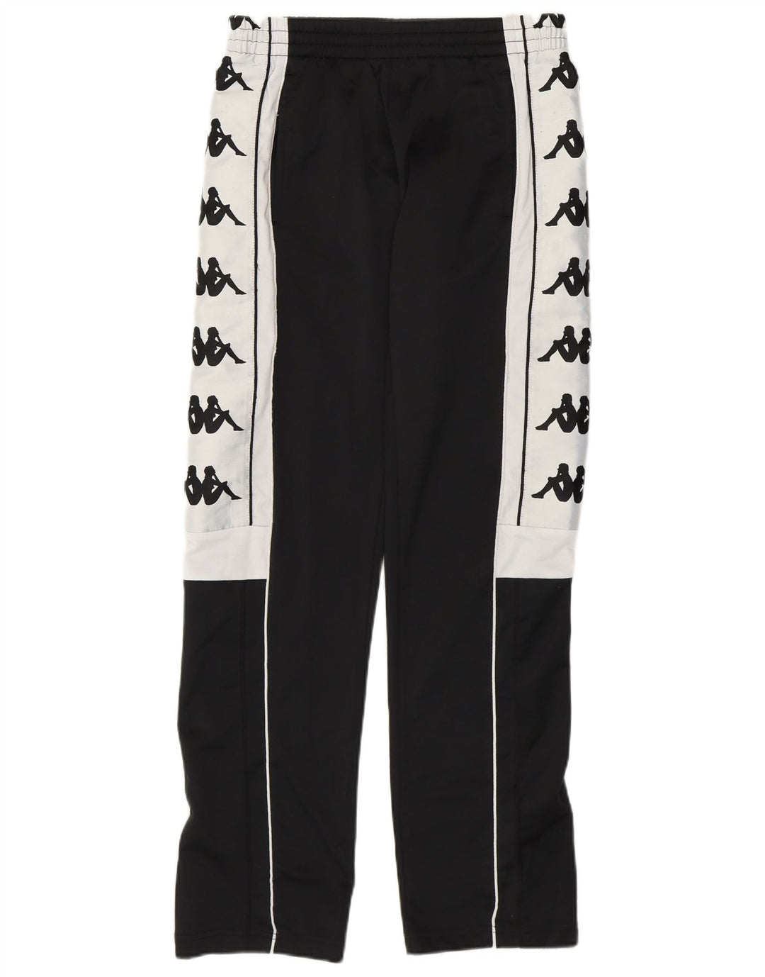 Kappa Herren-Trainingshose mit Grafik, Größe S, Schwarz, Polyester