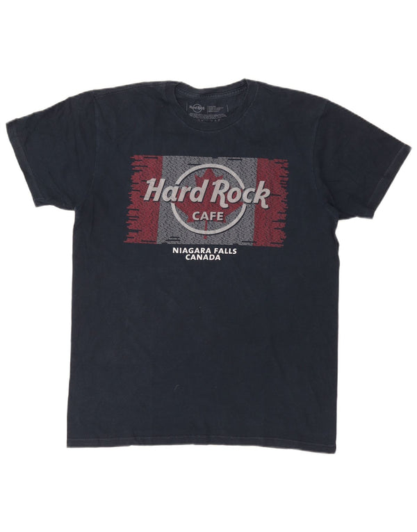 Hard Rock Cafe Herren Niagara Falls Graphic T-Shirt Top Medium Marineblau