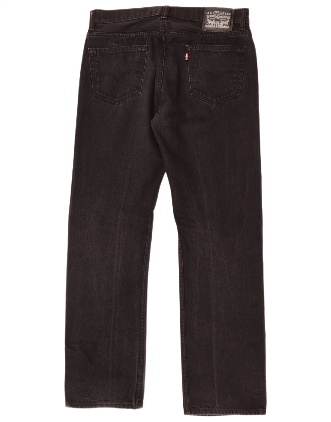 Levi's Herren Straight Jeans W34 L34 Schwarze Baumwolle