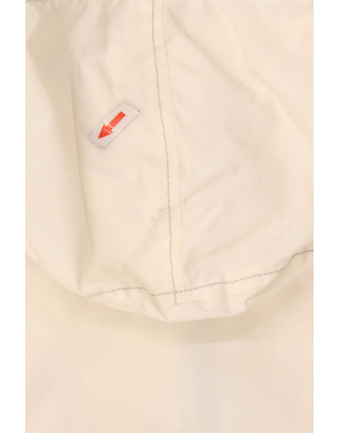 Refrigiwear Womens Crop Hooded Rain Jacket UK 12 Medium White Polyamid