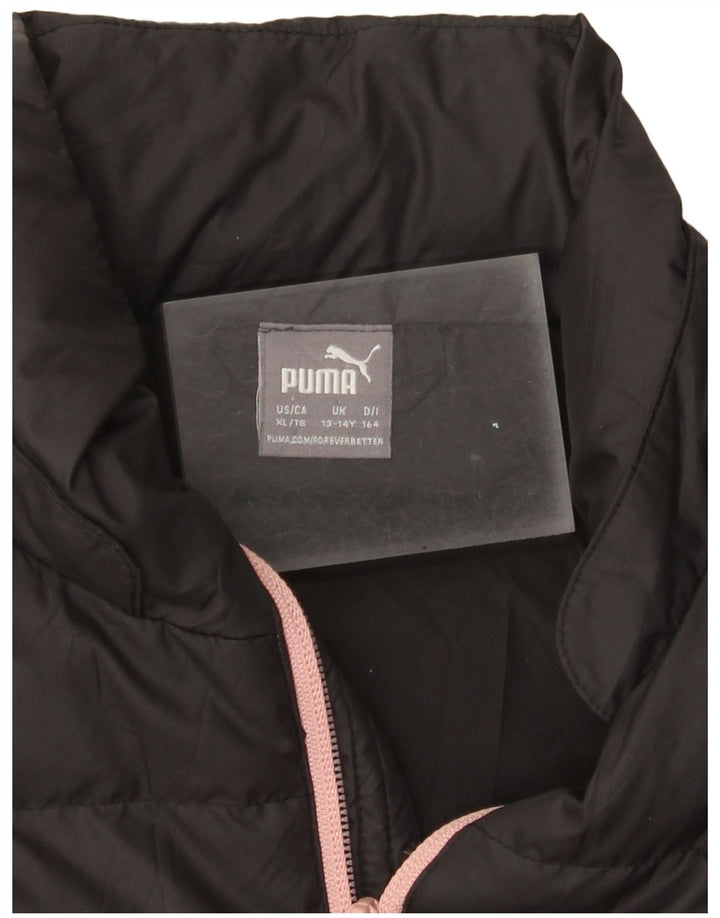 Puma Mädchen wattierte Jacke 13-14 Jahre Grau