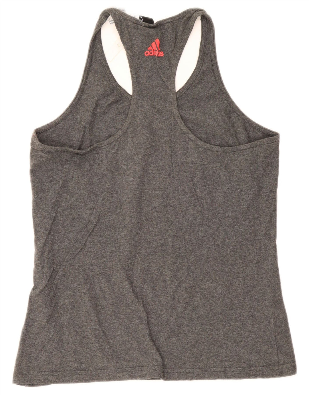 Adidas Damen Graphic Vest Top UK 12/14 Mittelgraue Baumwolle