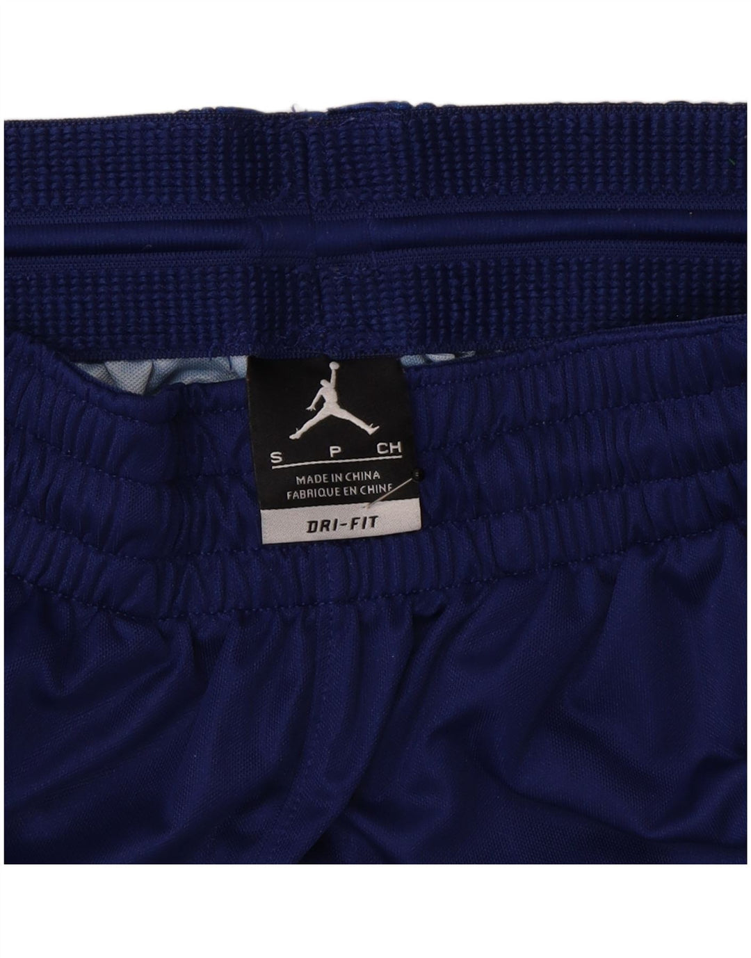 Jordan Herren-Dri-Fit-Sportshorts, Größe S, Marineblau, Farbblock-Polyester