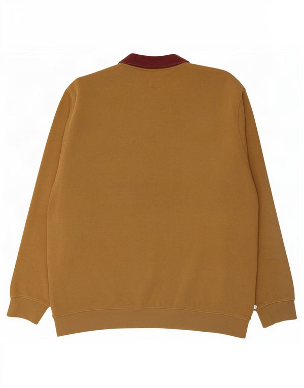 Vans Herren-Sweatshirt mit Rollkragen, 2XL, Khaki, Colourblock-Baumwolle